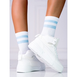 Shelovet-Sneakers für Damen mit hohem Schaft in Weiß 1