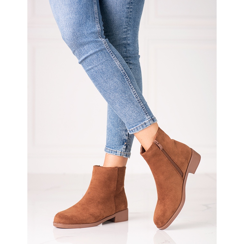 Shelovet braune Stiefeletten für Damen 1