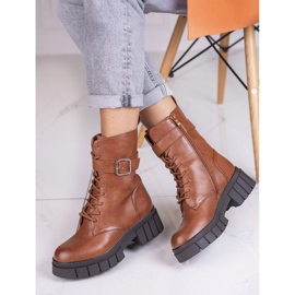 Shelovet braune Stiefel für Frauen 1