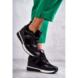 Vinceza Damen Sportschuhe Sneakers Schwarz Colli 1