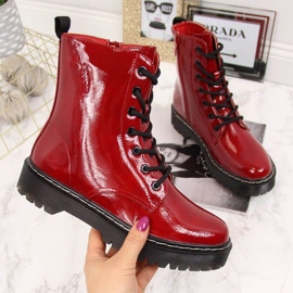 Isolierte lackierte Stiefel S. Barski W OLI71B Rot 1