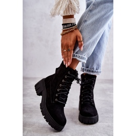 PG1 Warme Damenstiefel aus Wildleder mit Reißverschluss Schwarz Emilien 1