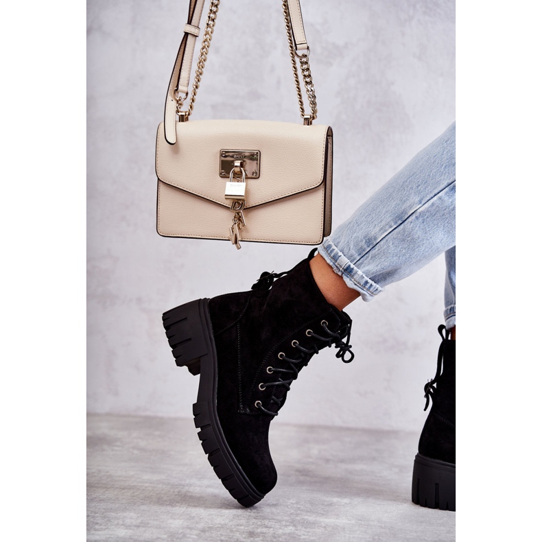 PG1 Warme Damenstiefel aus Wildleder mit Reißverschluss Schwarz Emilien 5