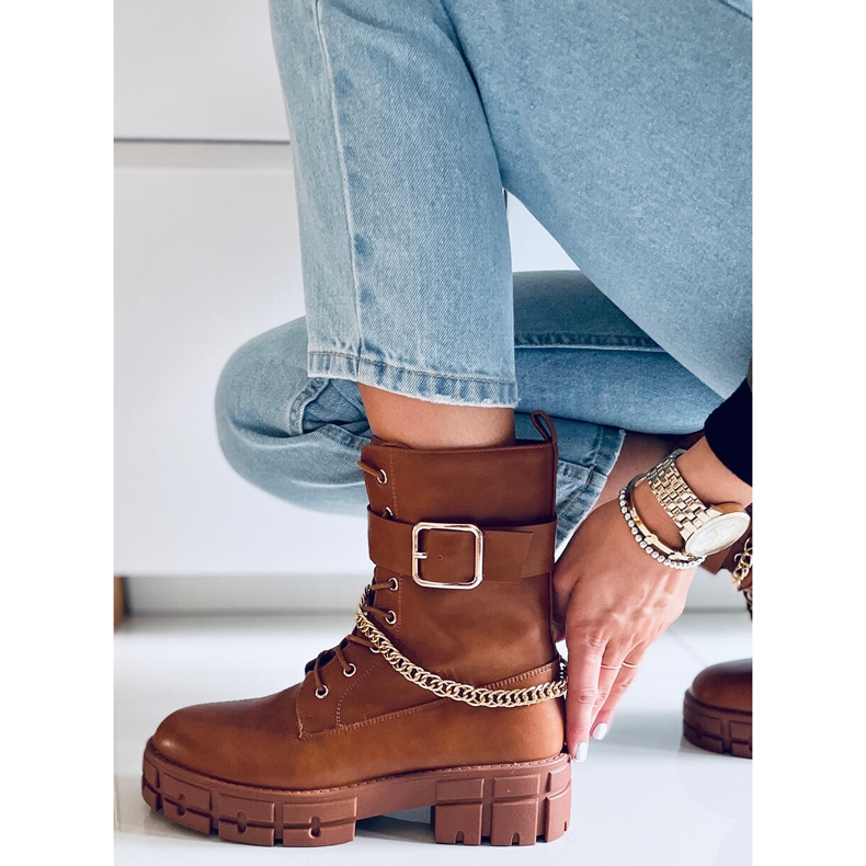 Militärstiefel von Maude Camel braun 2