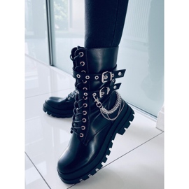 Roky Black Militärstiefel schwarz 1