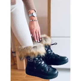 Schneestiefel von Einar Black für Damen schwarz 1