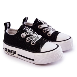 Kinder Stoffsneaker Big Star KK374049 Schwarz-Weiß 7