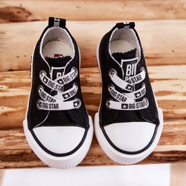 Kinder Stoffsneaker Big Star KK374049 Schwarz-Weiß 3