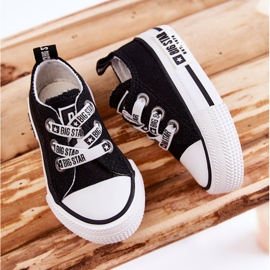 Kinder Stoffsneaker Big Star KK374049 Schwarz-Weiß 6
