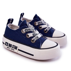 Kindermaterial Sneakers Big Star KK374050 Marineblau 7