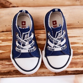 Kindermaterial Sneakers Big Star KK374050 Marineblau 6