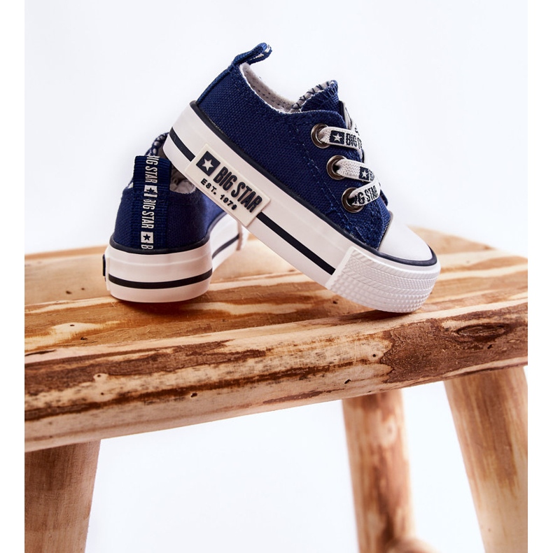 Kindermaterial Sneakers Big Star KK374050 Marineblau 2