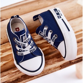 Kindermaterial Sneakers Big Star KK374050 Marineblau 3