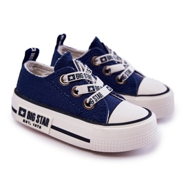 Kindermaterial Sneakers Big Star KK374050 Marineblau 4