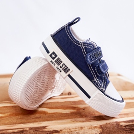 Kinder-Stoffturnschuhe mit Klettverschluss Big Star KK374075 Marineblau 2
