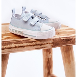 Kinder-Stoffturnschuhe mit Klettverschluss Big Star KK374078 Blau 2