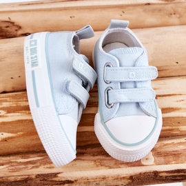Kinder-Stoffturnschuhe mit Klettverschluss Big Star KK374078 Blau 3