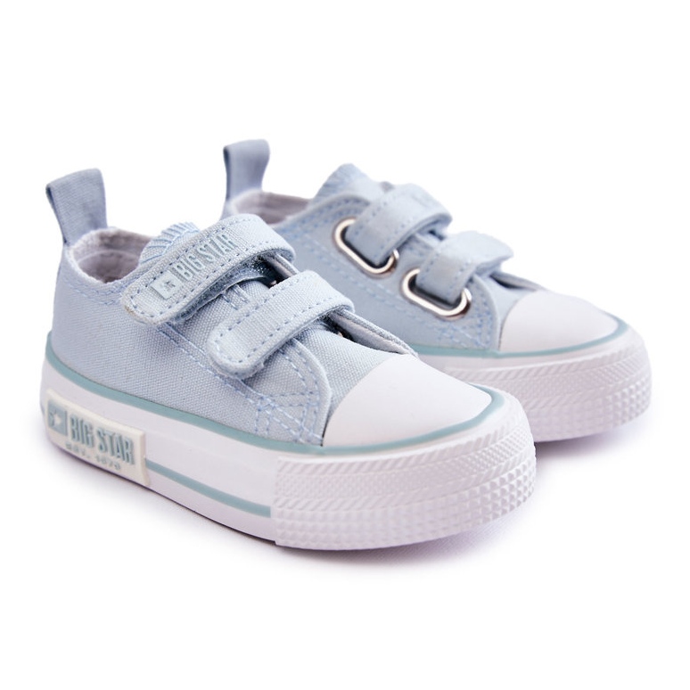 Kinder-Stoffturnschuhe mit Klettverschluss Big Star KK374078 Blau 1