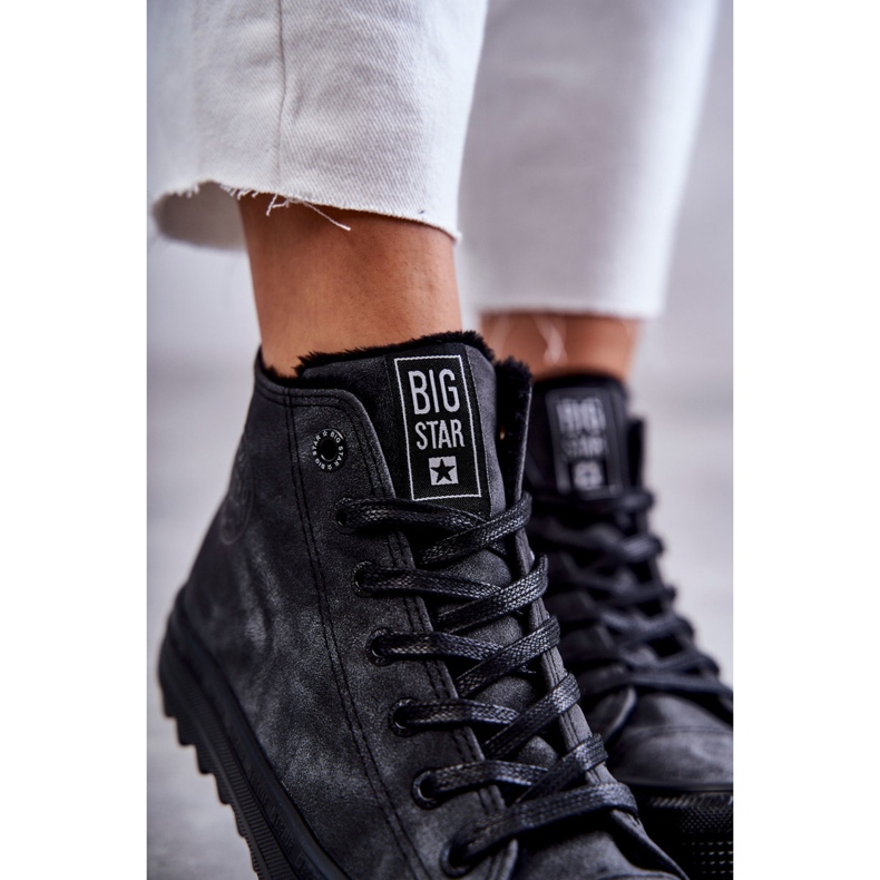 Damen Sneaker Big Star High Warmed Schwarz GG274069 2