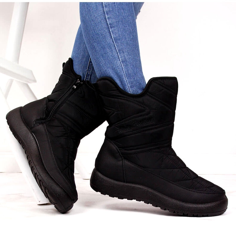 Evento Frauen Schneestiefel wasserfeste Nachrichten 21SN26-4276 Schwarz 1