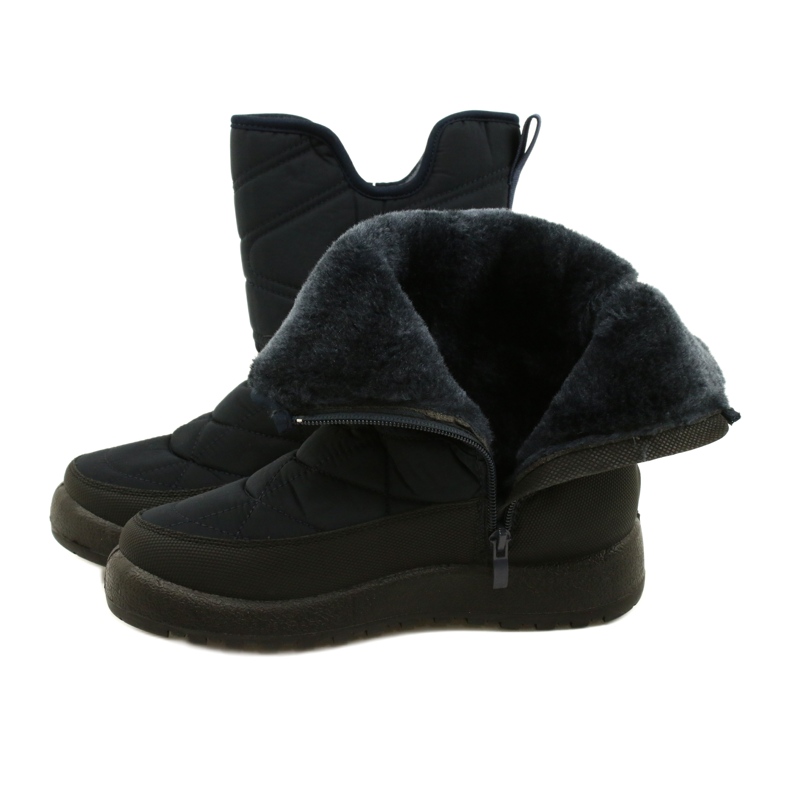 Evento Frauen Schneestiefel wasserfestes dunkelblau schwarz 6