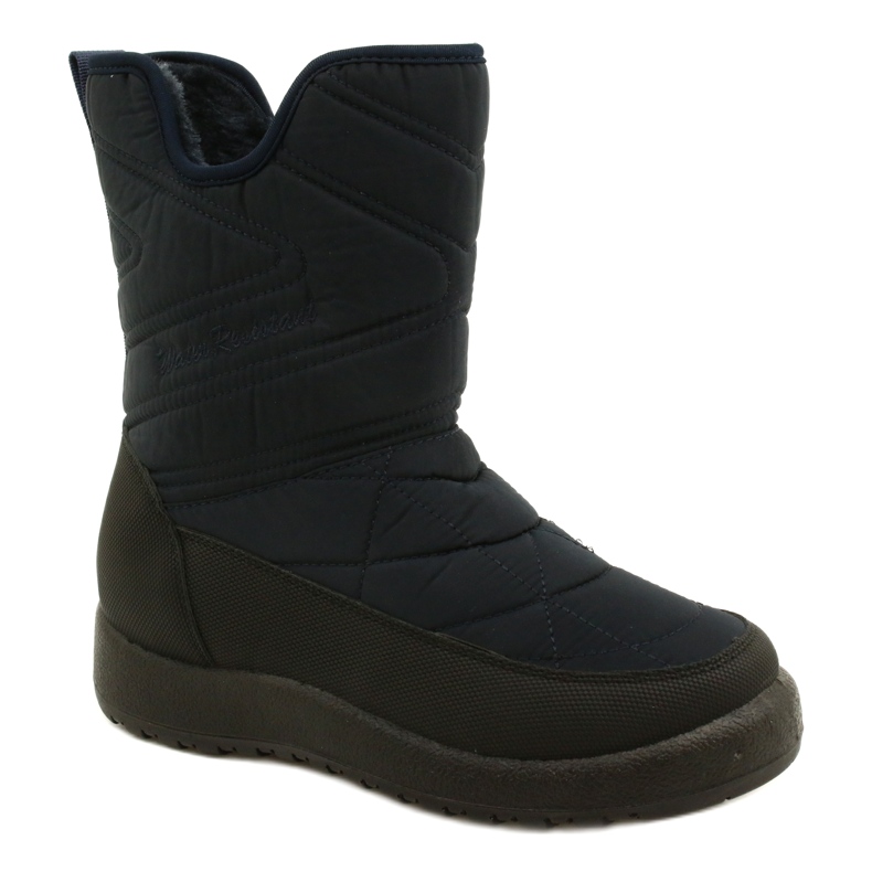 Evento Frauen Schneestiefel wasserfestes dunkelblau schwarz 2