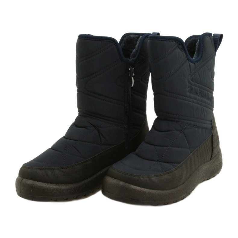 Evento Frauen Schneestiefel wasserfestes dunkelblau schwarz 4