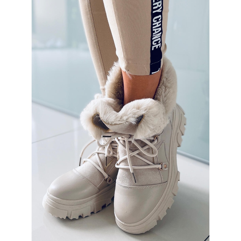 Jarl Beige Schneestiefel für Damen 2