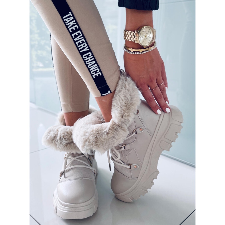 Jarl Beige Schneestiefel für Damen 1