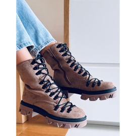 Conor Khaki Schnürstiefel braun 2