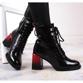 S.Barski Schwarz gefütterte schwarze Stiefel von S. Barski 1