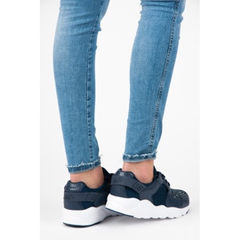 Kylie Sportschuhe mit Kristallen marineblau 1