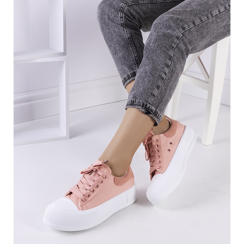 Pinke Turnschuhe auf der Kilkenny-Plattform rosa 1