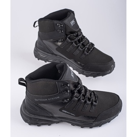 Hohe DK Outdoor Trekkingschuhe für Herren schwarz 1