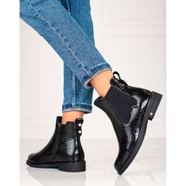 W. Potocki Chelsea-Stiefel für Damen mit Isolierung Potocki schwarz 1