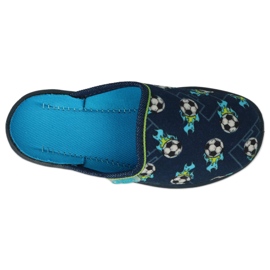 Befado Kinderruhschuhe 707x421 Marineblau Fußball 4