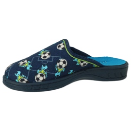 Befado Kinderruhschuhe 707x421 Marineblau Fußball 1