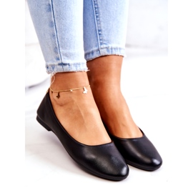 Evento Schwarze Ballerinas für Frauen um Öko-Lederinnen 1