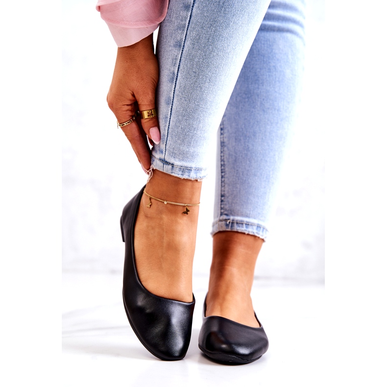 Evento Schwarze Ballerinas für Frauen um Öko-Lederinnen 2