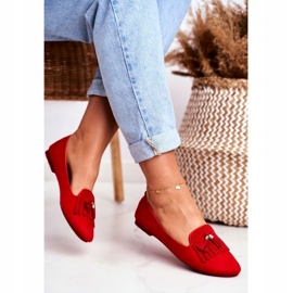 BUGO Damen Slipper Red Lords Fringes Therese rot 3