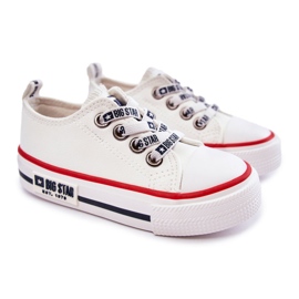 Kinder Ledersneaker Big Star KK374042 Weiß 1
