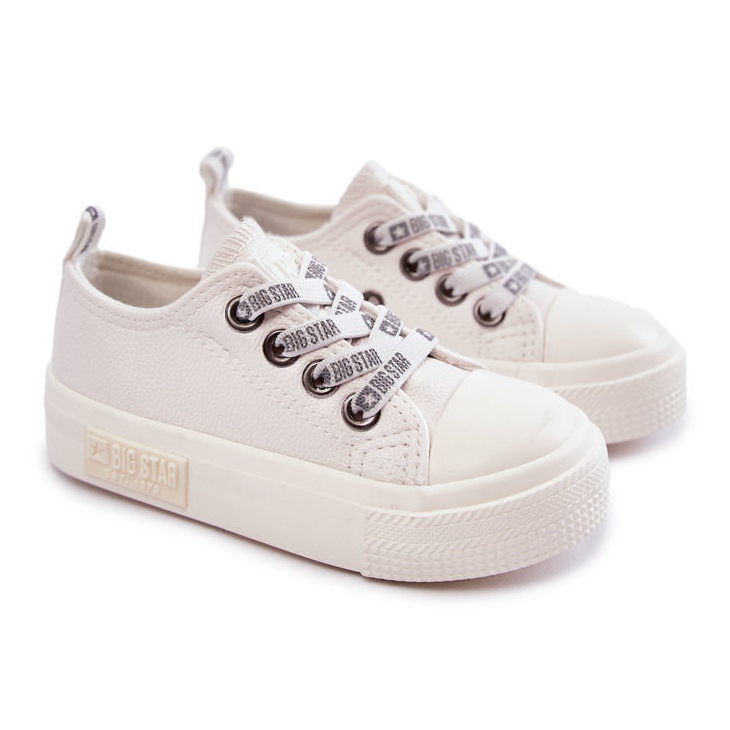 Kinder Ledersneaker Big Star KK374060 Weiß 1