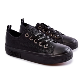 Kinder Ledersneaker Big Star KK374057 Schwarz 1