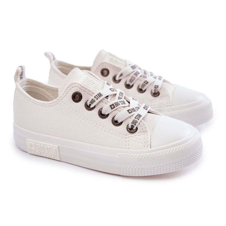 Kinder Ledersneaker Big Star KK374056 Weiß 1