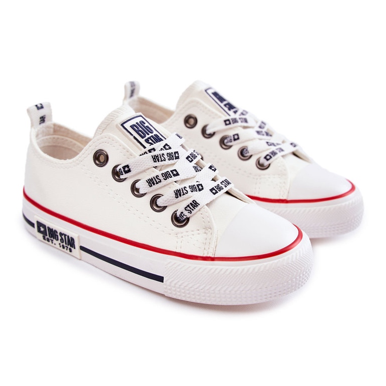 Kinder-Ledersneaker Big Star KK374038 Weiß 1