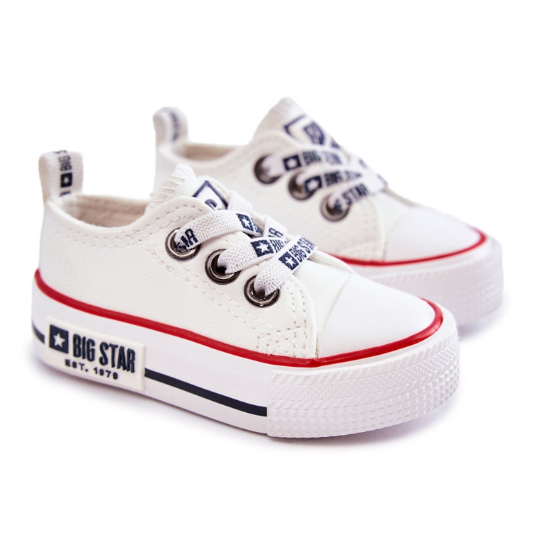Kinder-Ledersneaker Big Star KK374040 Weiß 1