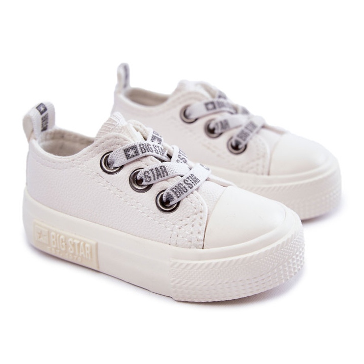 Kinder Ledersneaker Big Star KK374058 Weiß 1