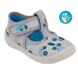 Befado Kinderschuhe 533P016 blau grau 4