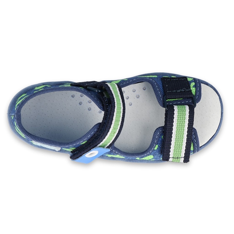 Befado gelbe Kinderschuhe 350P019 marineblau grün 3