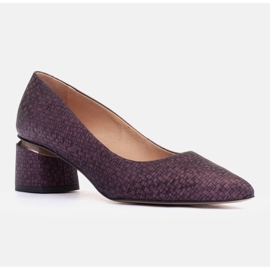 Marco Shoes Wildleder Pumps lila 1